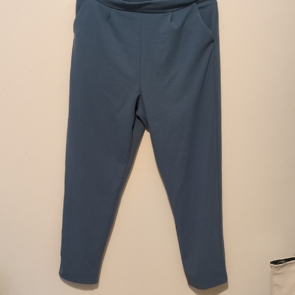 SHEIN Light Blue Denim Pants